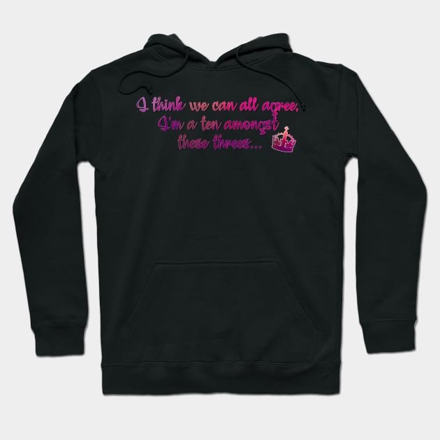 SIX the Musical - Ten Among the Threes Hoodie by baranskini